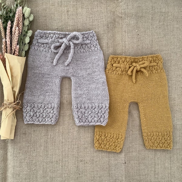 Pineapple Pants Knitting Pattern | Baby Trousers Knitting Pattern | Baby Leggings Knitting Pattern | 0-24 months | PDF in English