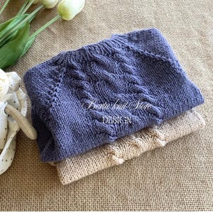 Lisbon Short Sleeve Sweater Knitting Pattern | Original Knitwear Design | 0-24 months | In English Only