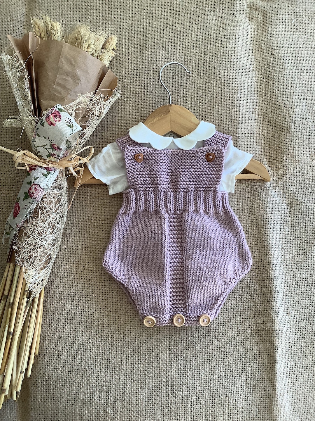 Cozy Romper Knitting Pattern | Baby Knitting Pattern | Baby Romper PDF ...
