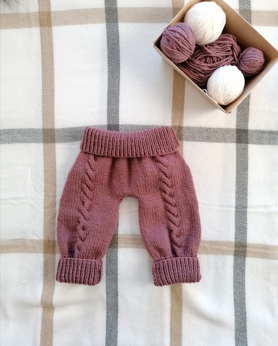 Lisbon Pants Knitting Pattern Oversized Baby Trousers | Etsy