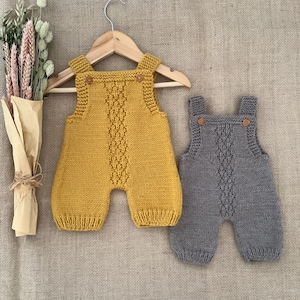 Pineapple Overalls Knitting Pattern Baby Romper Knitting Pattern Baby Dungarees Knitting Pattern PDF in English 0-24 months image 8