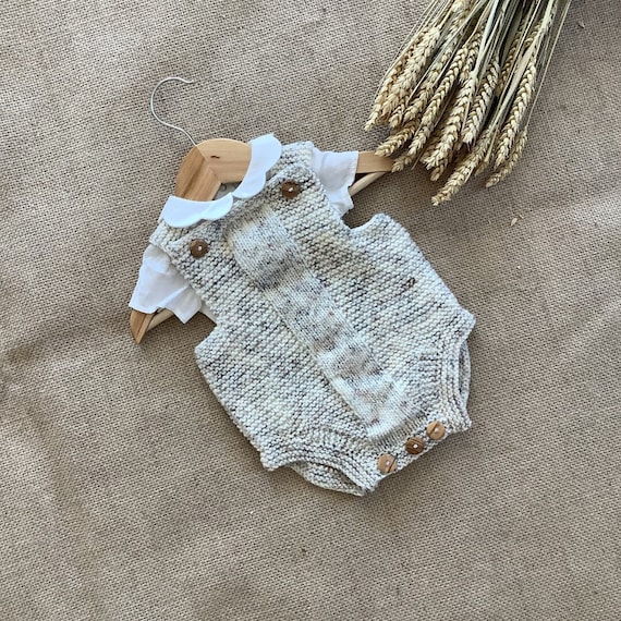 Forest Romper Knitting Pattern | Baby Romper Knitting Pattern | 0