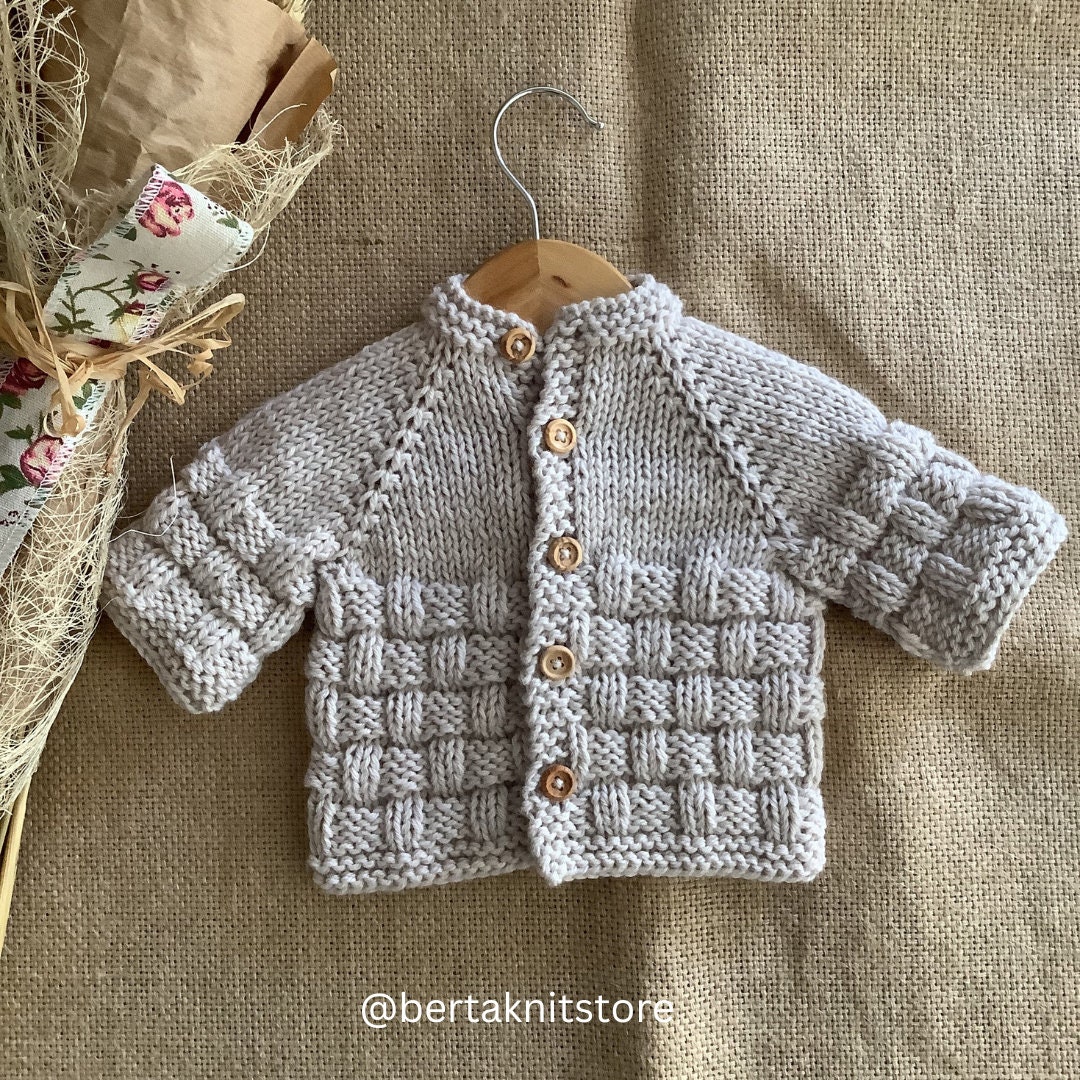 Chaqueta Saco Para Bebe Dos Agujas Abrigos Tejidos Sweaters Para