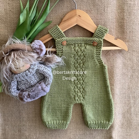 knit overall dress Pineapple Overalls & Dress Knitting Pattern | Baby Set | 0-24 Months | in  English Only