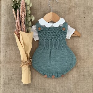 Pineapple Romper Knitting Pattern | Baby Romper PDF Knitting Pattern ...