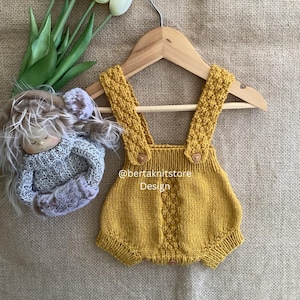 Baby Bloomers Knitting Pattern | Knit Overalls | 0-24 Months | PDF ...
