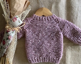 Baby Sweater Knitting Pattern: DMC Knitty 6 Yarn (PDF Pattern in English only)