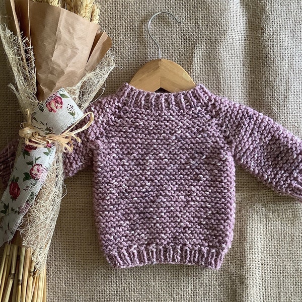Winter Sweater PDF Knitting Pattern | Baby Knitting Patterns | Baby Jumper Knitting Pattern | PDF: English | 0-24 months
