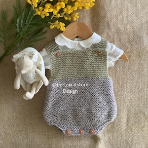 London romper breipatroon | Breipatroon babyromper | 0-24 maanden | Alleen in het Engels