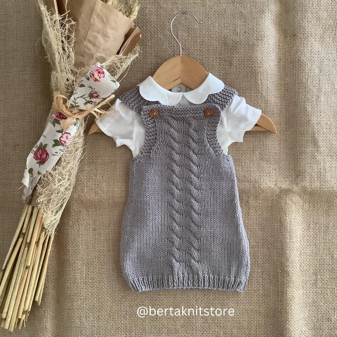 Lisbon Dress Knitting Pattern | Baby Dress Knitting Pattern | 0-24
