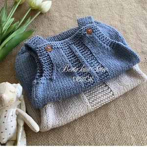 Conjunto de Vestido Confortável em Tricô | Modelos Originais de Tricô | 0-24 meses | somente em inglês