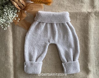 Snow Baby Pants Knitting Pattern | Oversized Baby Trousers Knitting Pattern | Baby Knitting Patterns | 0-24 months | Only in English