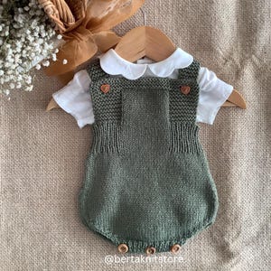 Padrão de tricô para macacão de abelha | Padrões de tricô para macacão de bebê | 0-24 meses | Padrão de macacão | Padrões de tricô para bebê | Somente em inglês