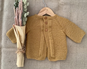 Amber Cardigan Knitting Pattern | Baby Cardigan Knitting Pattern | 0-24 Months | in English only