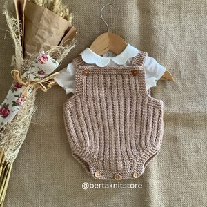 Golden Romper Knitting Pattern | Baby Romper Knitting Pattern | 0-24 ...