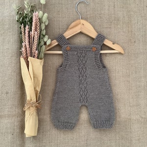 Pineapple Overalls Knitting Pattern Baby Romper Knitting Pattern Baby Dungarees Knitting Pattern PDF in English 0-24 months image 3