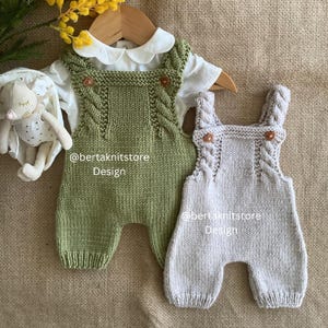 Padrao de tricô für macacao Robin | Padrao de tricô für bebê macacao | Somente em inglês | 0-24 Monate |