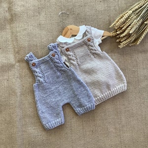Robin Overalls and Dress Knitting Pattern Set | Baby Overalls Knitting Pattern | Baby Dress Knitting Pattern | Only in English | 0-24 months