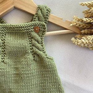 Robin Overalls and Dress Knitting Pattern Set | Baby Knitting Patterns ...