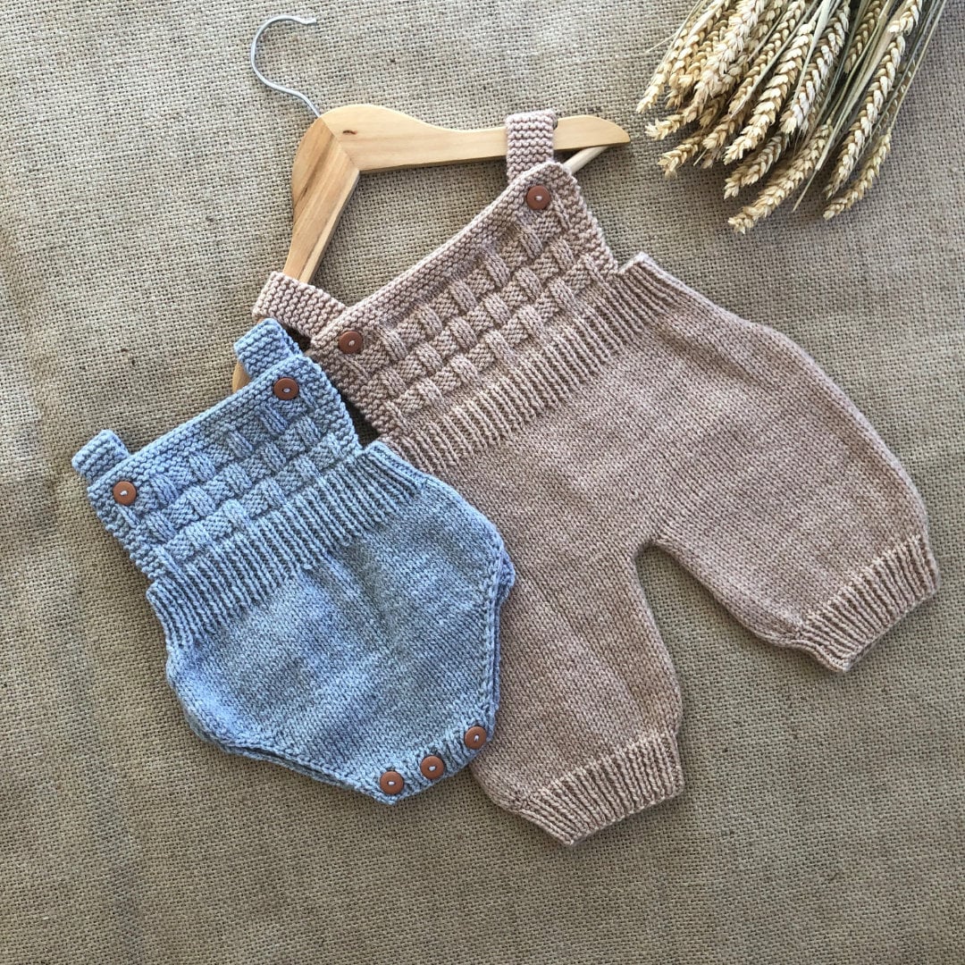 Autumn Jumpsuit & Romper Knitting Pattern | Baby Knitting Patterns | 0 ...