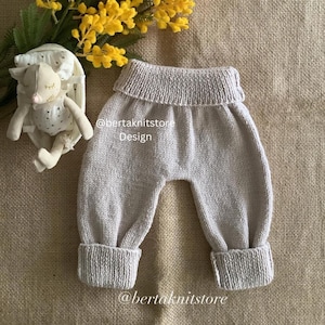 Padrao de trico für bebê Schneeflocken | Padrao de tricô para calças grandes de bebê | 0-24 Monate | Somente em inglês