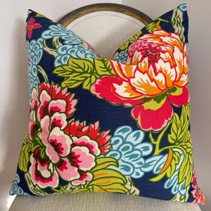 Thibaut &quot;Honshu&quot; in Navy Pillow Cover - READY TO SHIP