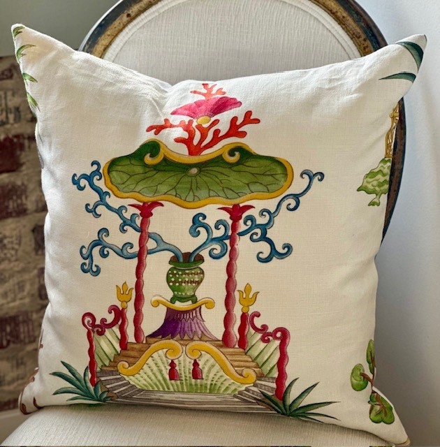 Clarence House Pagode Enchante Chinoiserie Pillow Cover Etsy