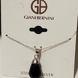 Giani Bernini 2-Pc. Set Sterling Silver CZ Bar Necklace &
