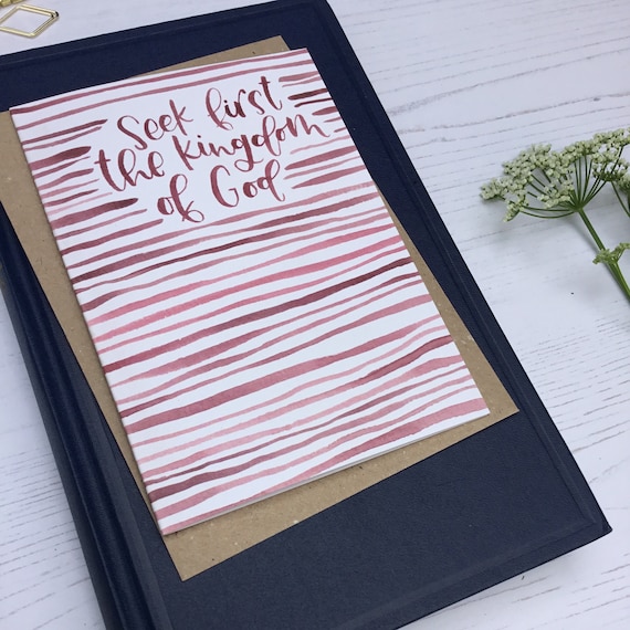 Seek First His Kingdom {A6 Notebook} Seek First His Kingdom {A6 Notebook}