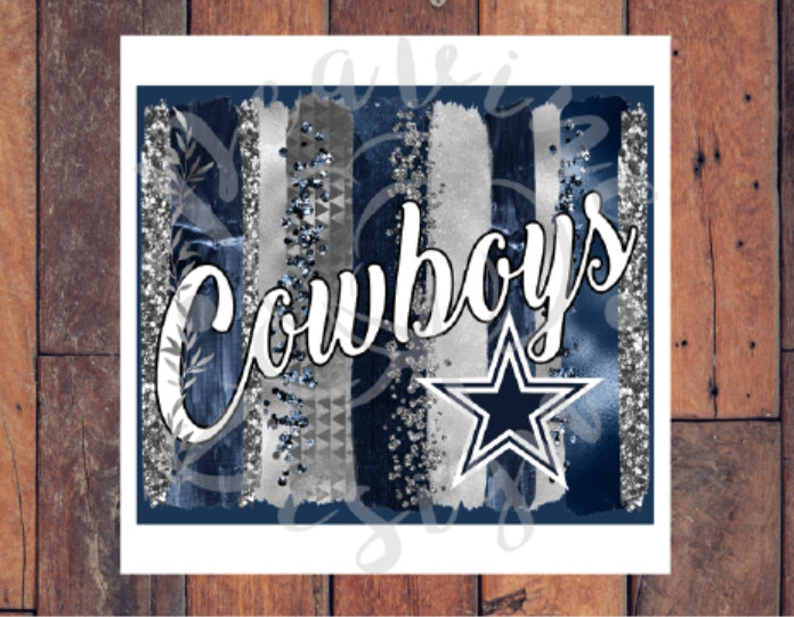 Dallas Cowboys 20 oz Straight Skinny Tumbler Sublimation Etsy