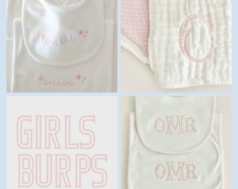 Girls Burp Cloth