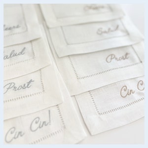 Cheers Cocktail Napkins, Set of 4
