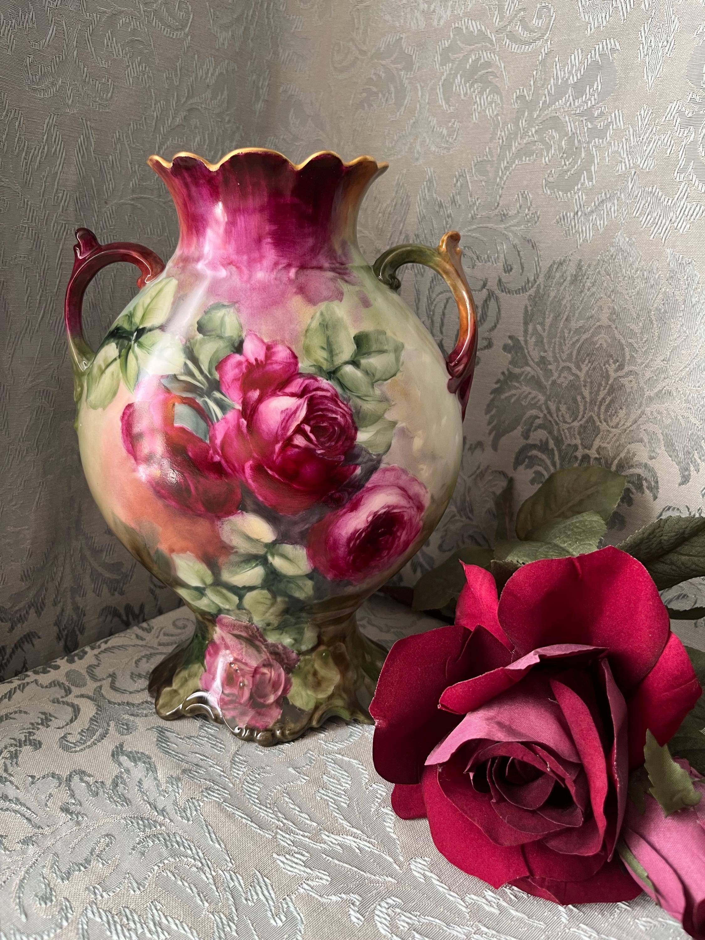Limoges Vase - Etsy