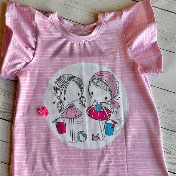 Cutie-Shirt „Strandgirlies“  Gr. 116