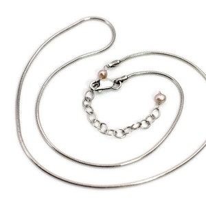 Necklace: Sterling Silver Snake Chain, Vintage