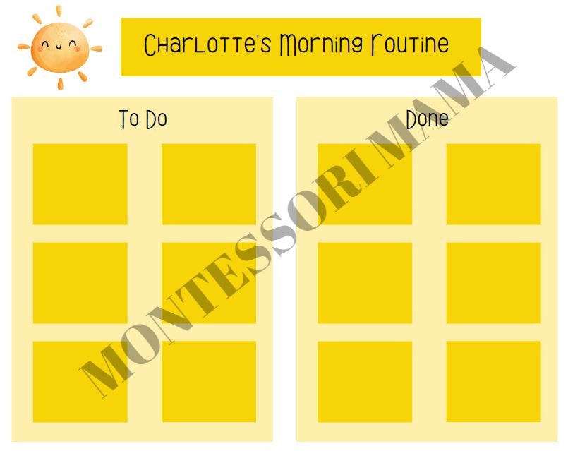 Laminated Chore & Routine Chart BUNDLE, Toddler Age, Homeschool ...