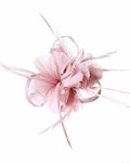 Dusty pink and new colour  fascinator hair clip on clip for  wedding races party
