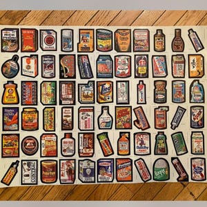 Conjunto completo de 66 pacotes malucos (pacotes malucos) de folhas de fábrica não cortadas e não utilizadas