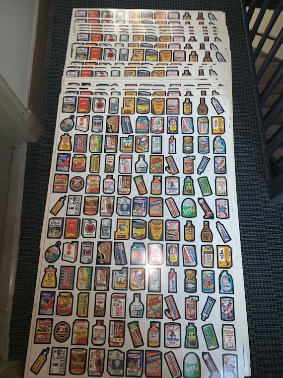 Twenty (20)1979 Uncut Mint Wacky Packages Full Sheets ( 2 Full 