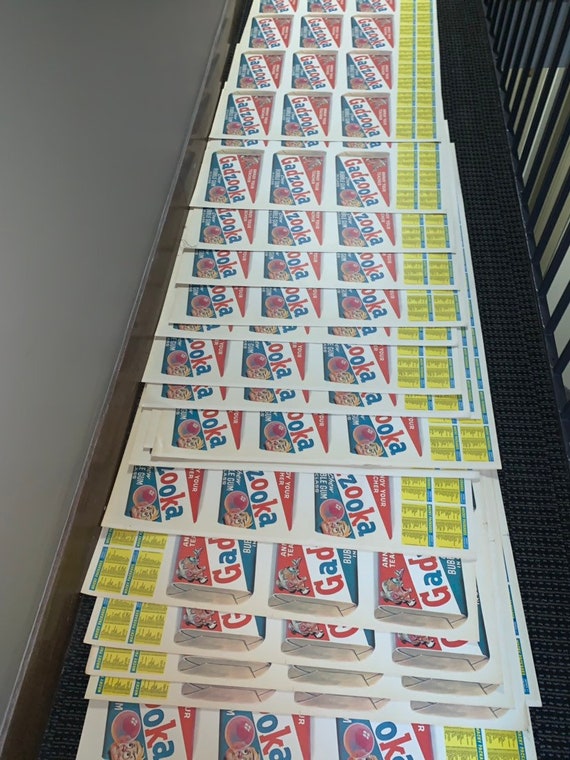 Twenty (20)1979 Uncut Mint Wacky Packages Full Sheets ( 2 Full 