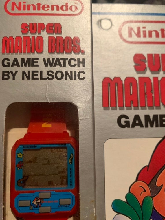 Nintendo Red Super Mario Bros Game Watch by Nelsonic Mint Unused