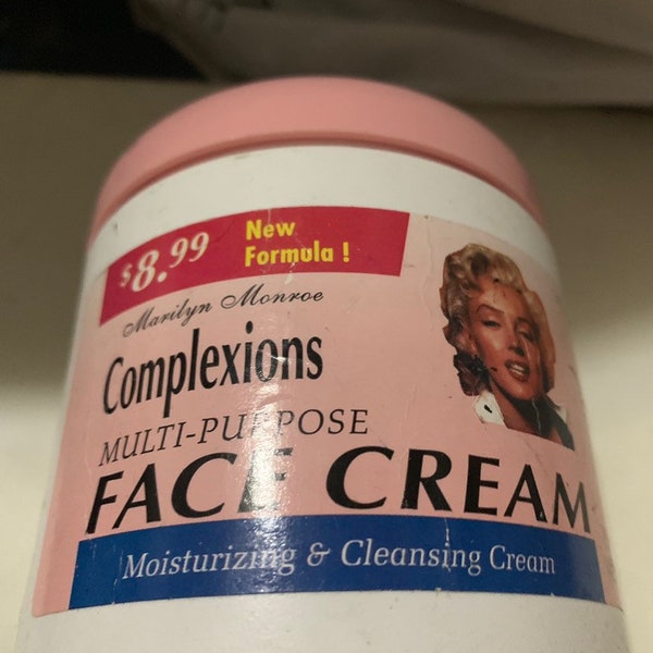 Marilyn Monroe sealed photo container of multi purpose face cream made by Awesome Products