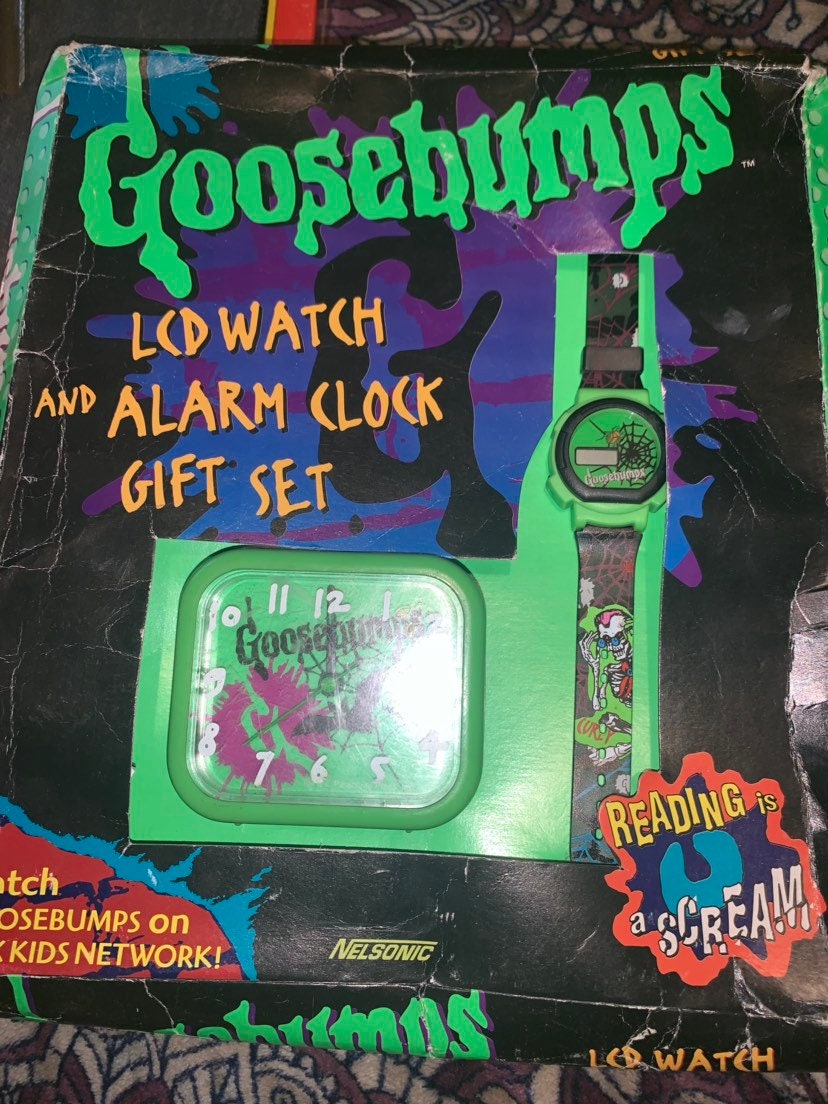 Rare Goosebumps LCD Watch and Alarm Clock Gift Set in Original Etsy