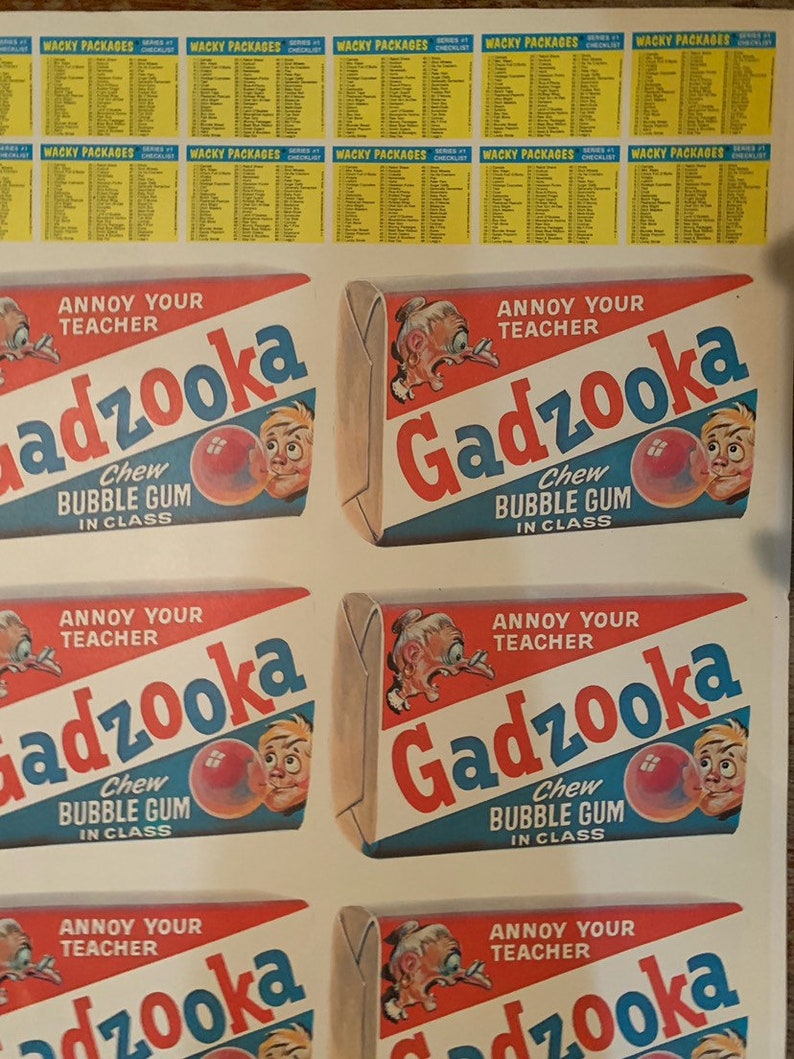 1979 Topps Wacky Packages Uncut Sheet – 132 Stickers, 2 Complete Sets, Near Mint Condition