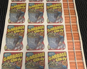 R uncut full sheet of 132 (2 complete sets of 66))wacky packages wacky packs Series 4 from 1980. Sheet is complete and has wear from storage