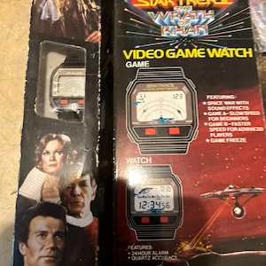 Mint in original box super rare Star Trek video game watch
