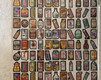 Mint uncut sheet of 132 Wacky  pack (wacky packages) (2 Complete sets of 66 cards per set) Series 1 wacky package