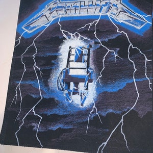 METALLICA Ride  the Lightening vintage mint unused 11 by 14 inch Back Patch made in England