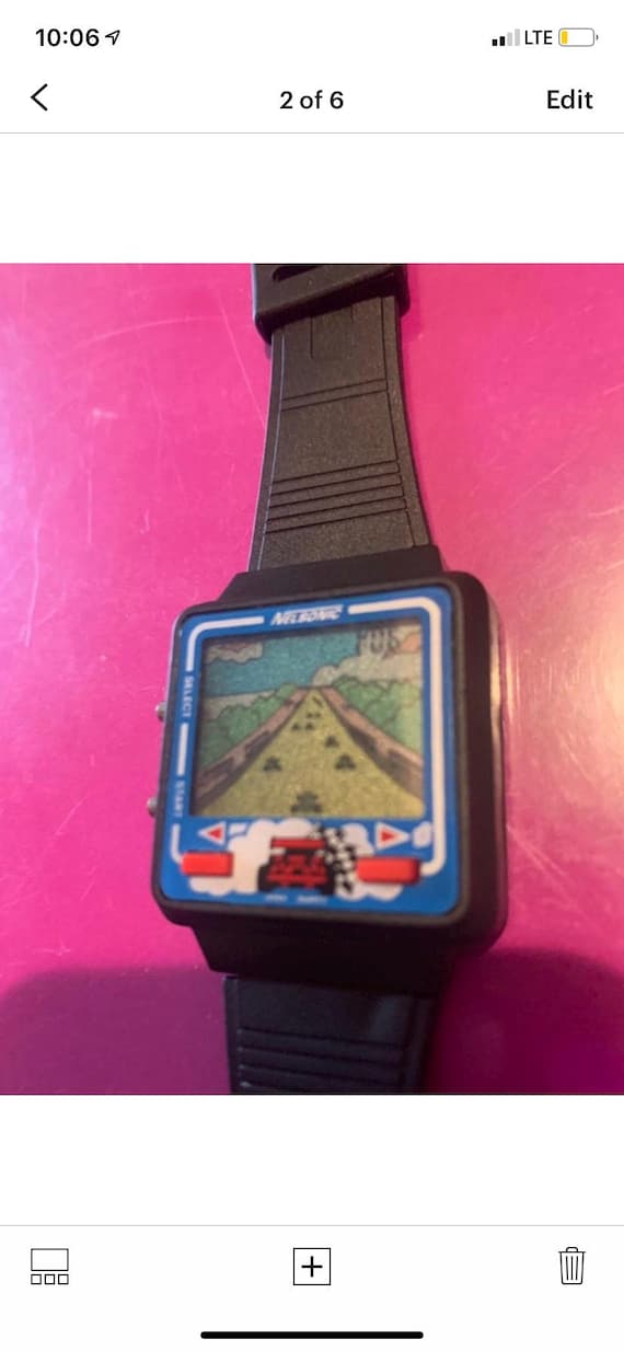 Nelsonic Nintendo Car Racing Race Vintage Video Game Watch