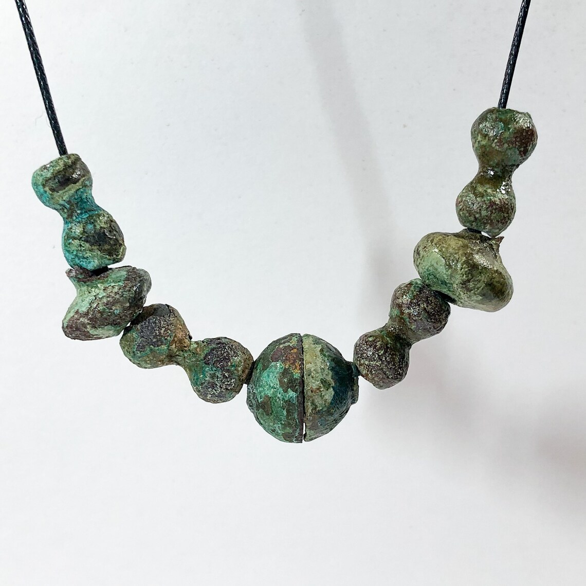 Ancient Celtic Bronze Necklace with 7 Bronze Elements / Etsy